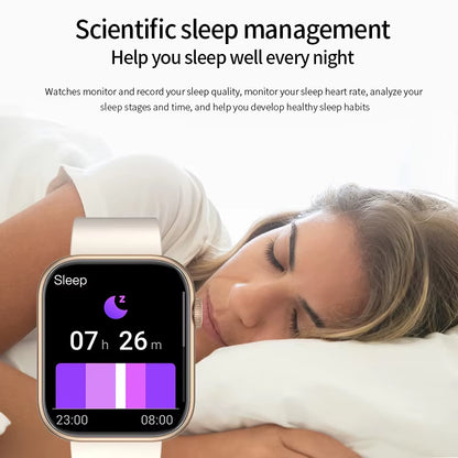 2025 Smartwatch with Wireless Charging, Bluetooth Calling, Fitness Tracking, and Customizable Watch Face for Men and Women